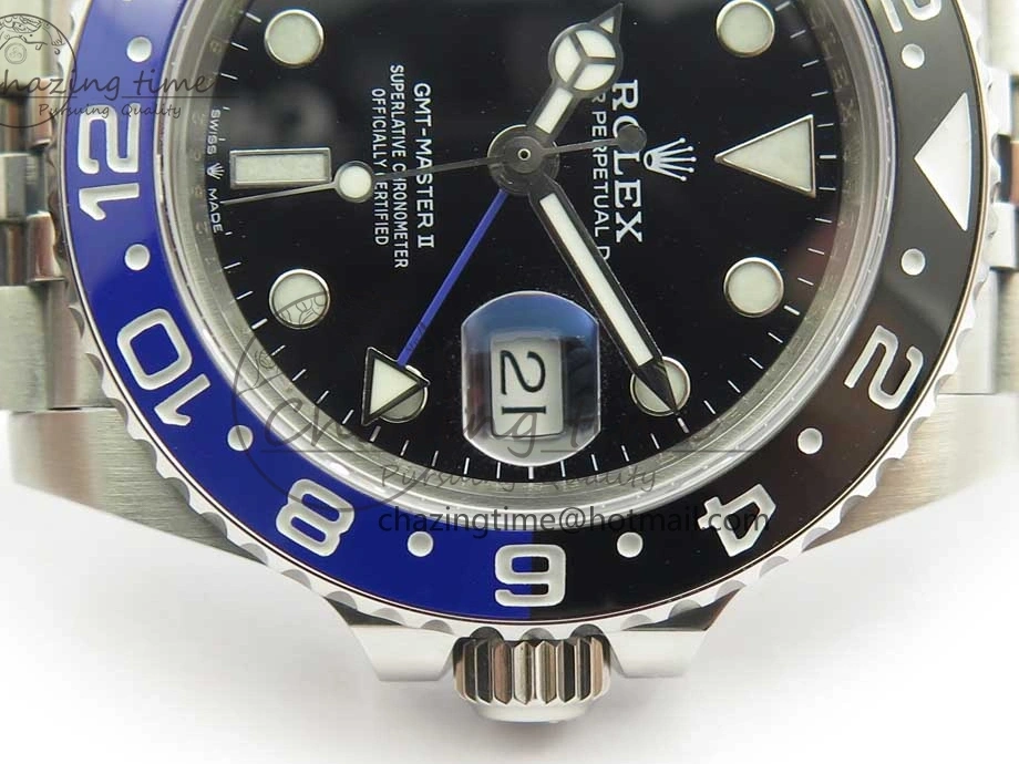 MiroTime 0227 GMT-Master II 126710 BPF BLNR Black Blue Ceramic Maker Best Edition on SS Jubilee Bracelet A BestValue 3287